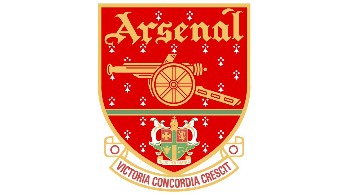 Évidemment un maillot n’est rien sans un écusson et Arsenal en a compté quelques uns dans son histoire en laissant toujours une part belle aux canons représentant la manufacture d’armes de Woolwich..Du blason coloré en style gothique au blason épuré moderne, le XXIÈME siècle..