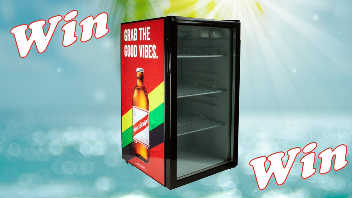 ~ #RedStripeSummerGiveaway ~ 

No beach bar is complete without a fridge for the beer. Keep your Red Stripe cold with this mini-fridge! 

Want it? RETWEET WITH #RedStripeMiniFridge &amp; FOLLOW to enter! #Sweeps Rules: bit.ly/2DsJ0jF