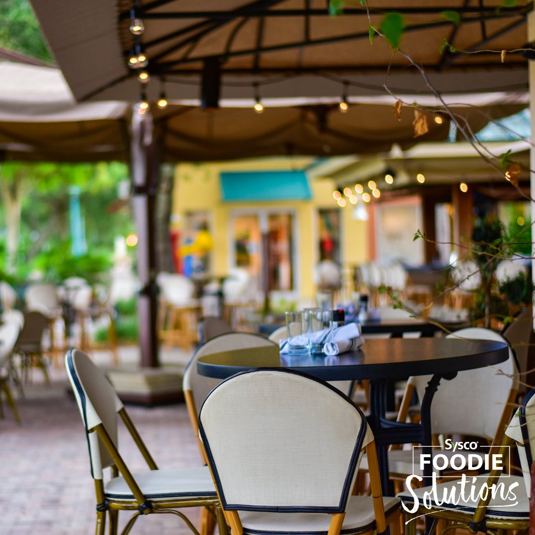 Sysco_NTX's tweet photo. Here's a tip just in time for Labor Day. If you own your restaurant property and it includes a private patio, tent/canopy seating can be a great alternative. 
Find more tips on Outdoor Solutions here. https://t.co/pufRhipKMu https://t.co/F1XLV3BO0A