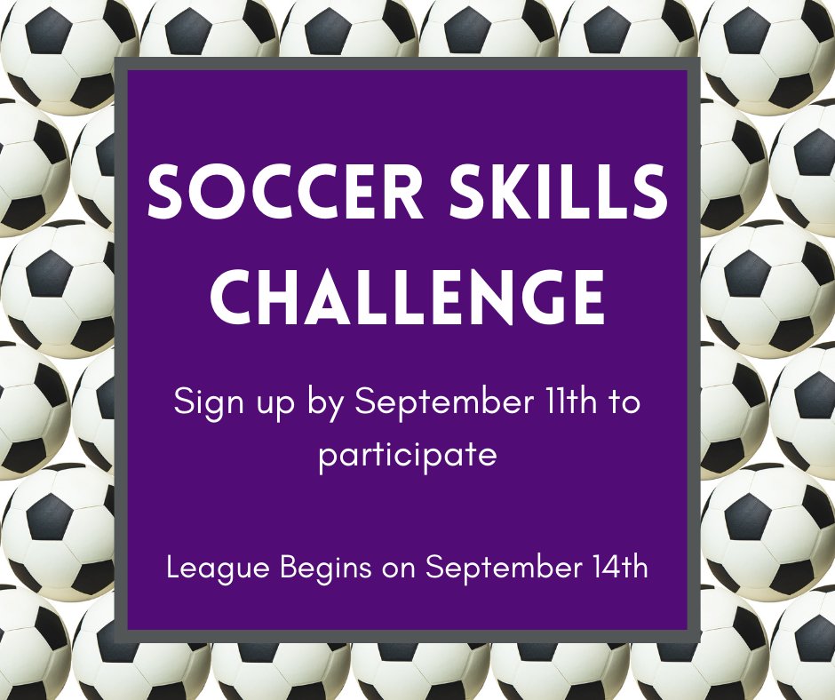 TrumanCampusRec's tweet photo. Want to show off your soccer skills? Well, we have just the league for you! Join our new soccer skills challenge league! Register on https://t.co/YMPtA9Cn3k by September 11th to join! Details can also be found on imleagues, hope to see you out there! #IMaChampion https://t.co/cHsBITNBLk