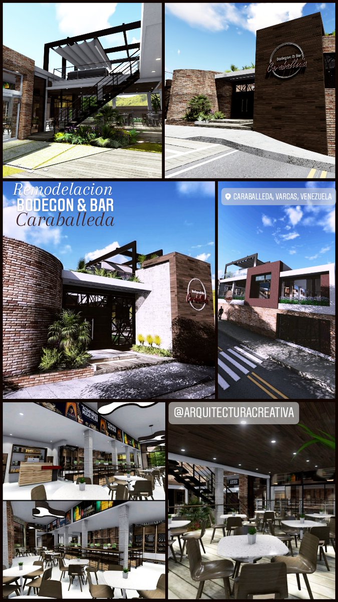 El proyecto de arquitectura para un nuevo concepto comercial que involucrará las actividades de Bodegon y Bar requeria rediseñar y ampliar una estructura existente que funcionaba como restaurante de comida rápida.
instagram.com/p/CEnKguypPAo/…
Arq:
Beatriz Rivas
Rodolfo Hernandez