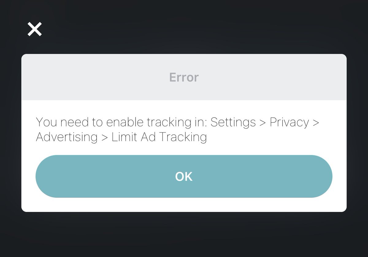 ryannystrom's tweet photo. How is this possibly allowed? Completely blocks the app from functioning. https://t.co/hSWw0eGSk6