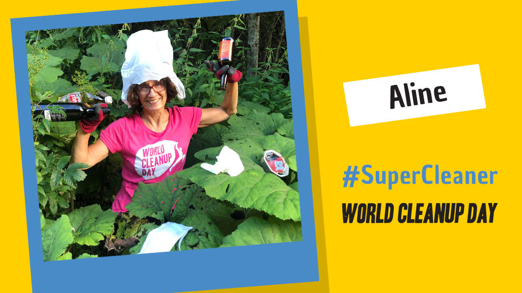 WCDFrance's tweet photo. C’est en vacances en Grèce que son besoin irrépressible de ramasser des #déchets s’est révélé. Depuis notre #SuperCleaner Aline est devenue ambassadrice #WorldCleanupDay en @HauteGaronne et membre du CA au pôle déchets et partenariats. Qui la rejoint ? https://t.co/lj12eHF8CP https://t.co/Ut2EM9IwBm