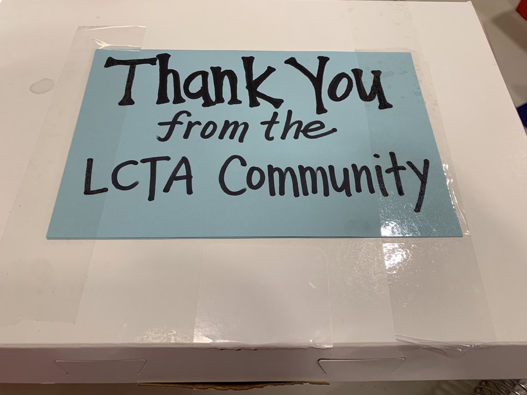 DrEmilyDillard's tweet photo. Sending a big thank you on behalf of the @ACPSk12 device distribution team @GWMSPrexies to the @LylesCrouch community. The treats from @JunctionBakery were delicious and appreciated! #ACPSTechReady @acpstech https://t.co/fmgYb7NIkc