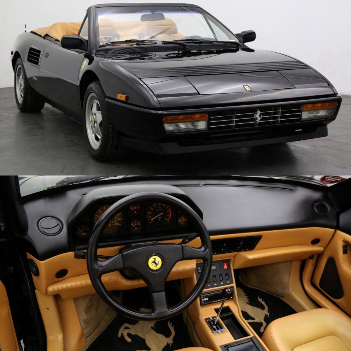 Beverlyhillscarclub Escape In This 1990 Ferrari Mondial T Cabriolet Before The Labordayweekend Escapes You Ferrarifriday This Gorgeous 1990 Ferrari Mondial T Cabriolet Featured Here With 22 094 Miles On The