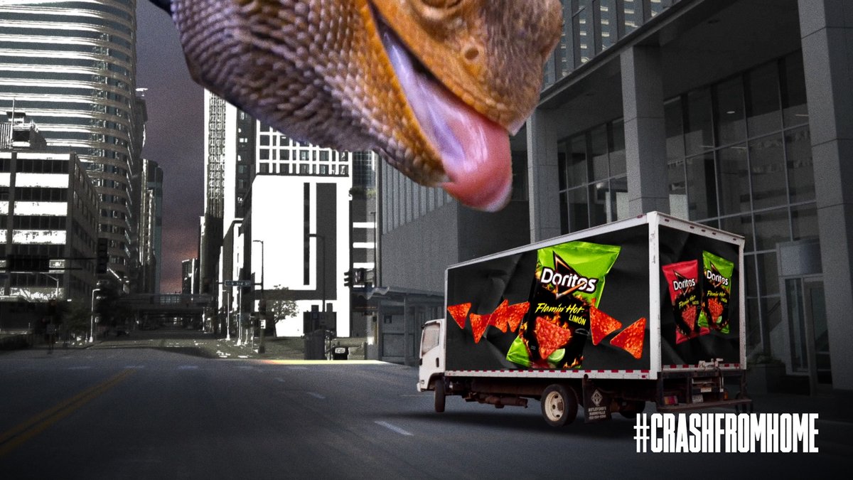Doritos's tweet photo. π₯ Congratulations @sophsonn
Keep lizarding, because that lizard is a winner! #CrashFromHome https://t.co/v35CVUDOo0