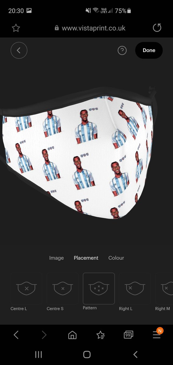 htafcheshire's tweet photo. Got pissed the other night and randomly designed a diakhaby facemask. Dont think it would offer much protection. Probably fall of me face https://t.co/nlEfCOOB2j