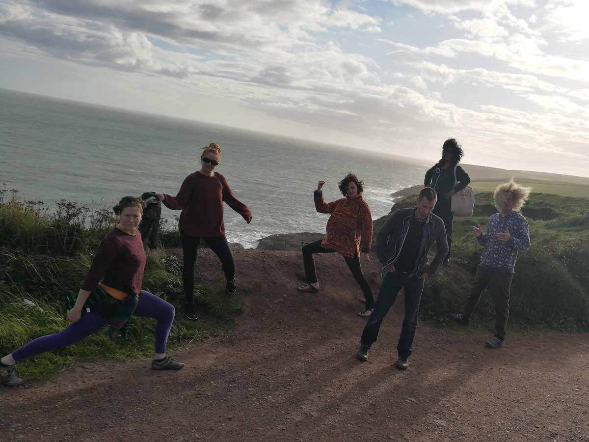ISACSIreland's tweet photo. When NEST met Pitch on the cliffs of #DunmoreEast! 
So proud of these artists today who delivered live art to real people. 

New Emerging Street Talent: https://t.co/tNPZzvQsGl

Pitch: https://t.co/tY4Op1th8o

In partnership with @waterfordspraoi @culture_ireland @artscouncil_ie https://t.co/agyo11rdo1