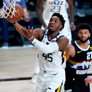 With this game, Donovan Mitchell has 87 points and 15 assists through 2 games.The only other players to reach 80+ points and 15+ assists through the first 2 games of a postseason are Jerry West (1965) and Michael Jordan (1995).