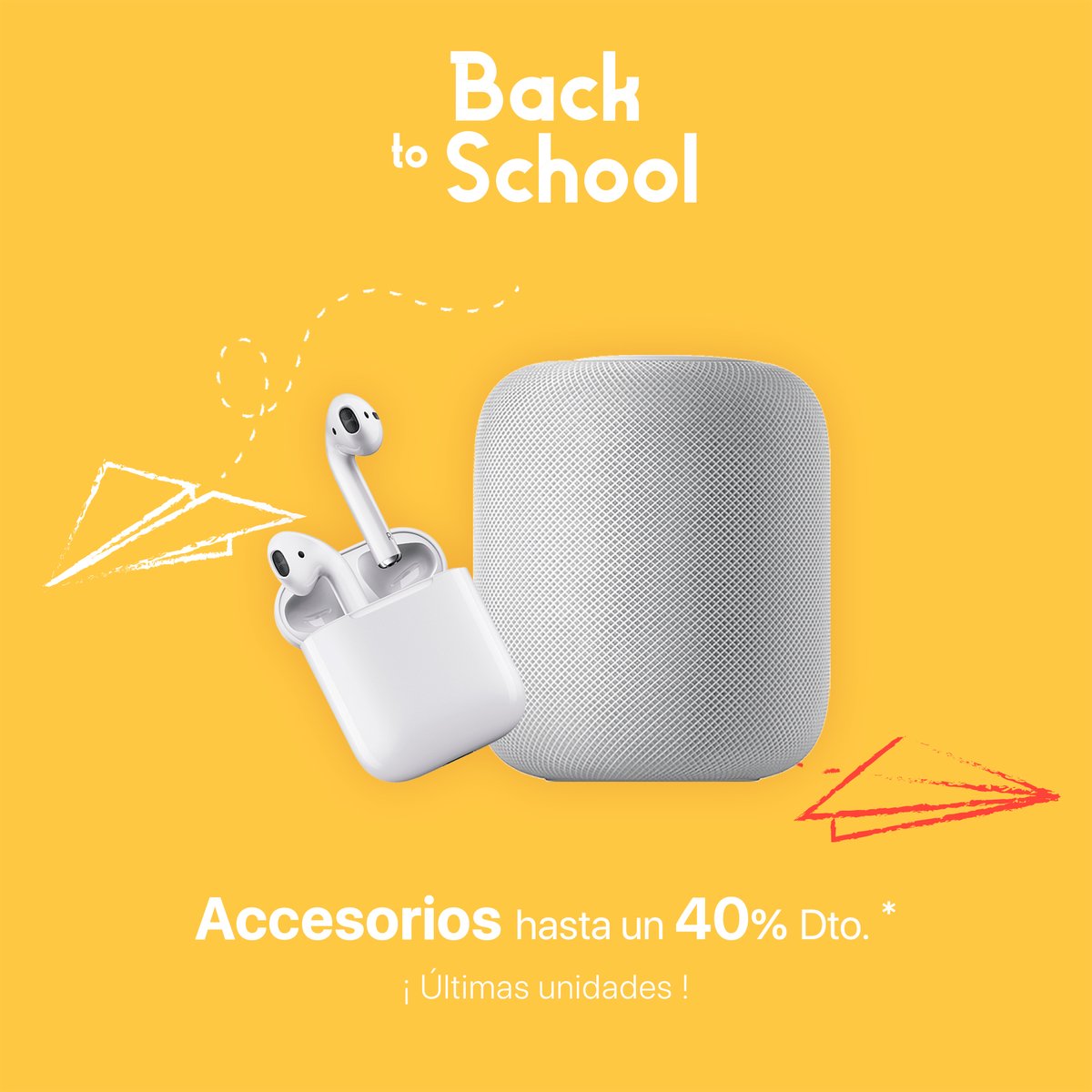BananaComputer's tweet photo. ¿Aún no has aprovechado las ventajas de la campaña #BackToSchool?😮
¡Consigue hasta un 40% de descuento en accesorios y últimas unidades!
Que la vuelta al cole no te pille desprevenido. En #BananaComputer pensamos en ti.
Descubre más en nuestra web👉🏼 https://t.co/jBiqc1lP38 https://t.co/furKFEw80N