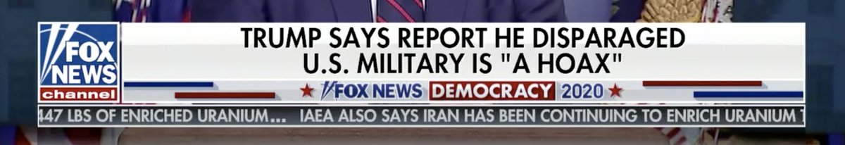 another chyron from the 7pm hour -- worth noting that this is purportedly one of Fox's hard-hitting "straight news" shows, not opinion programming