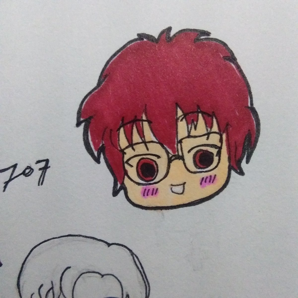 itlogbetlowg's tweet photo. Haven't posted artwork lately so here's my not-so-old work with (finally) colors. Lol. 

Say hello to my baby Seven. 

#mysticmessenger #mm #cheritz #seven #sevenzeroseven #MMSeven #defenderofjustice #artph #traditionalart #fanart #MMFanart #chibi https://t.co/aE69o6IMwg