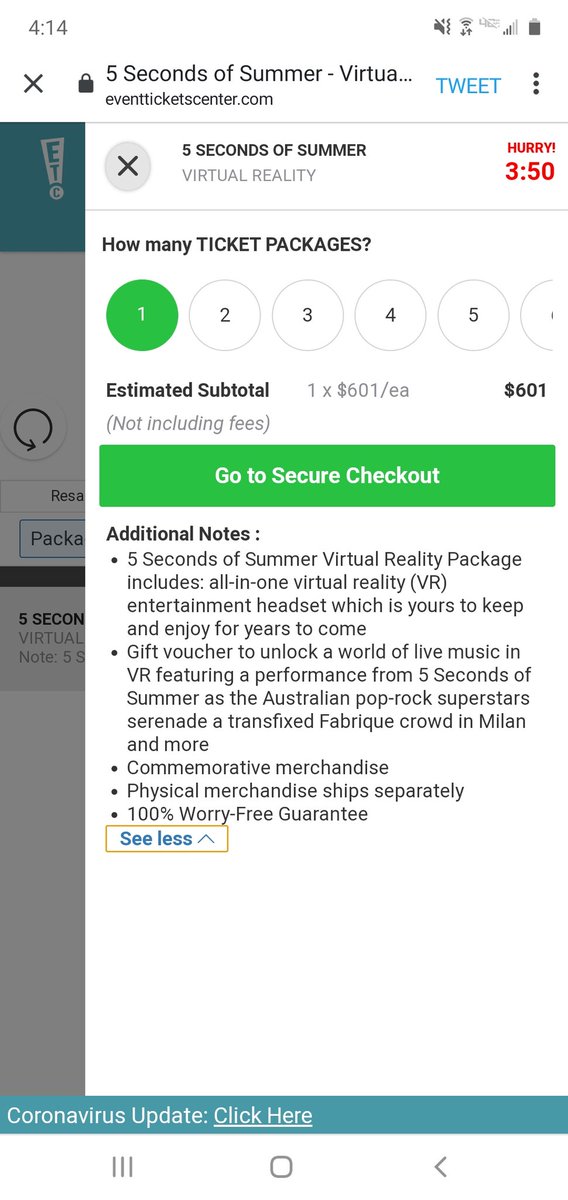 tararadford's tweet photo. @DESERTLFTV This is crazy!! VR headset and concert for $600🙊🙉🙈 https://t.co/AGviXiee6g