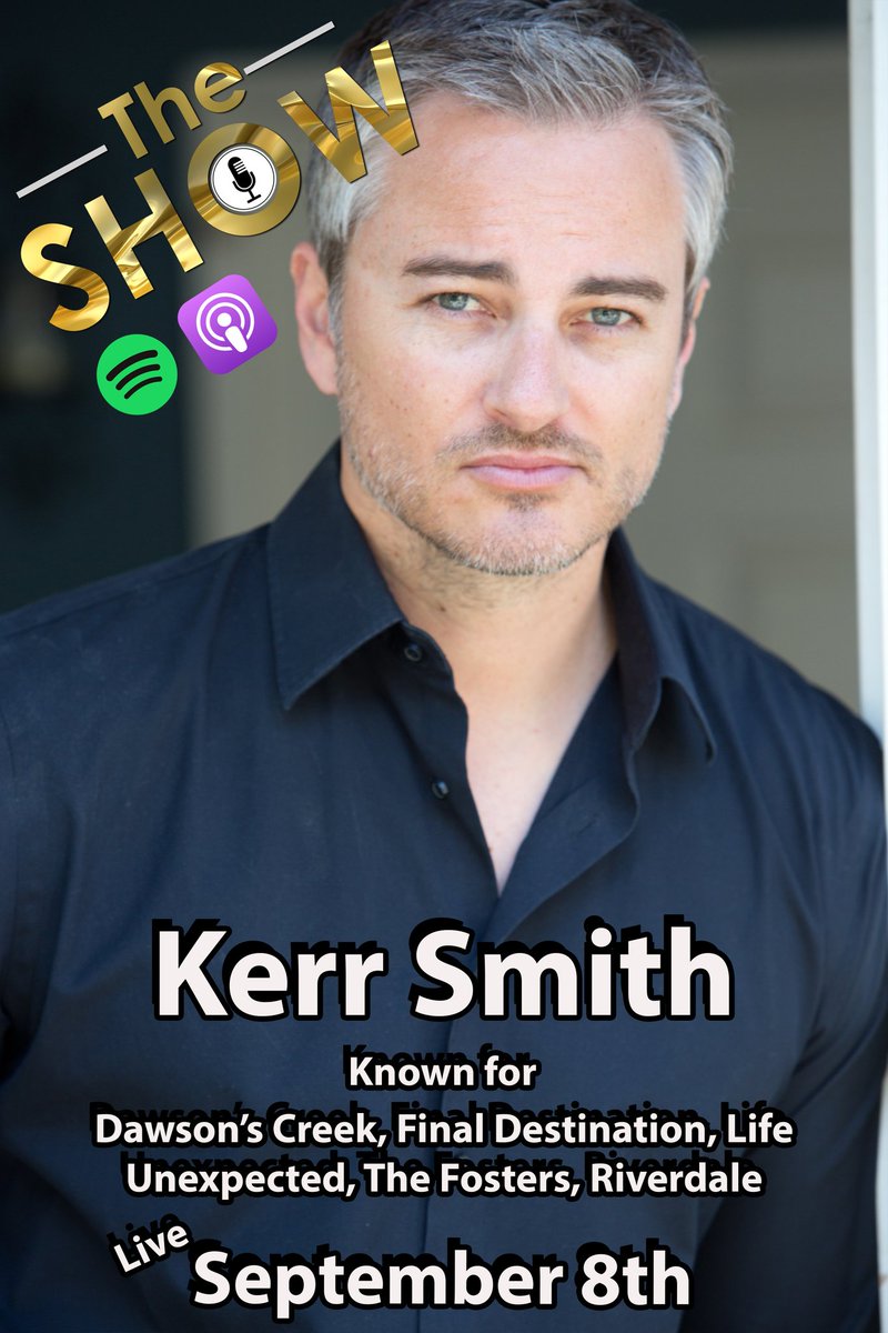 SHOW_Podcast_00's tweet photo. SEPTEMBER 8TH

Josh is joined by @ActorKerrSmith. Known from Dawson's Creek, Riverdale, Final Destination and so much more.

#KerrSmith #DawsonsCreek #Riverdale #Fosters #LifeUnexpected #TheShow #REALJDT

iTunes: https://t.co/RjZ7TmDbpC

Spotify: https://t.co/3FgaDYlRp4 https://t.co/8vCI4aNZgV