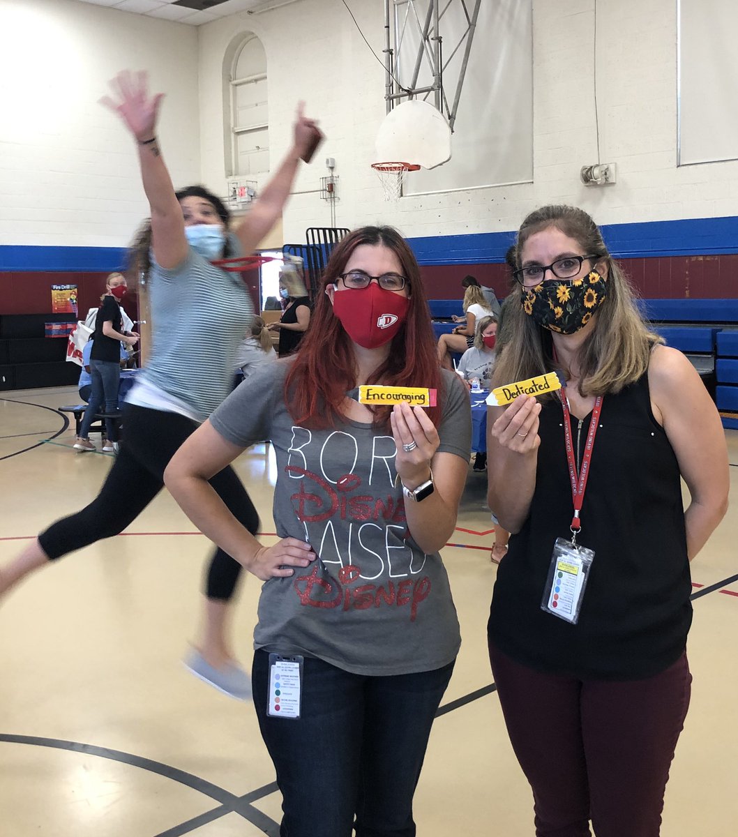 Irving_School's tweet photo. We ended the week with some team building and coworker appreciation. Check out the background for some of that energy and spirit I spoke of earlier! 😂 #SchoolIsStillFun #weareirving https://t.co/TrH3uleguz