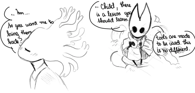 [Hollow Knight] i feel like people forget that the white lady was compliant in PK's plan 
