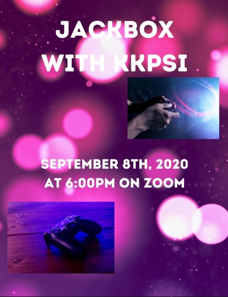 EpsilonBeta67's tweet photo. Hey everyone! We are SO pumped to share our first recruitment event with you all! The brothers of Epsilon Beta will be hosting a jack box games night on Tuesday the 8th at 6pm! It’s gonna be an absolute BLAST, so make sure you’re there! Keep your eyes peeled for the zoom link! https://t.co/KUQIaacjwR