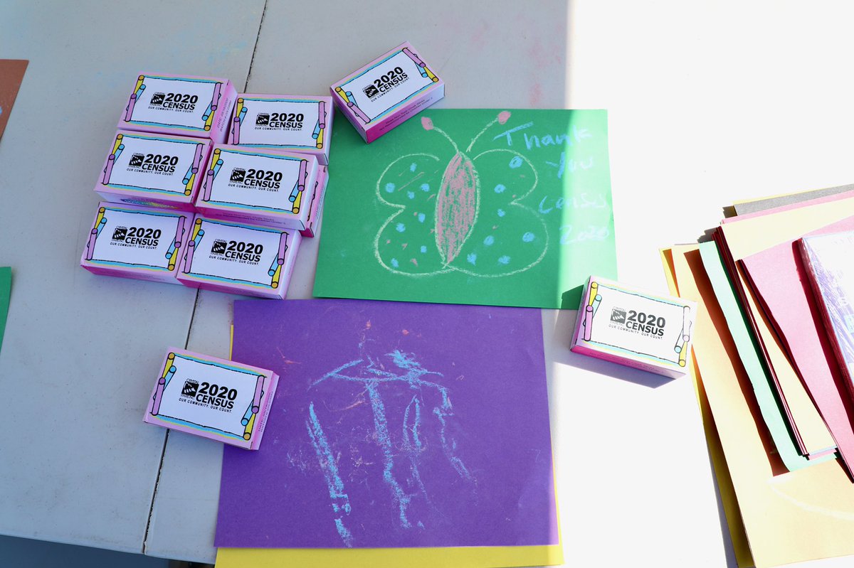CrystalStairsLA's tweet photo. We’re getting our families counted here at Ozzie Gorren Head Start for our Chalkathon event. Check out the chalk art the kids drew! @WeCountLA #WeCountLA #2020Census #CaStudentsCount #CrystalStairsChalkathon https://t.co/pRelHrGZ2X