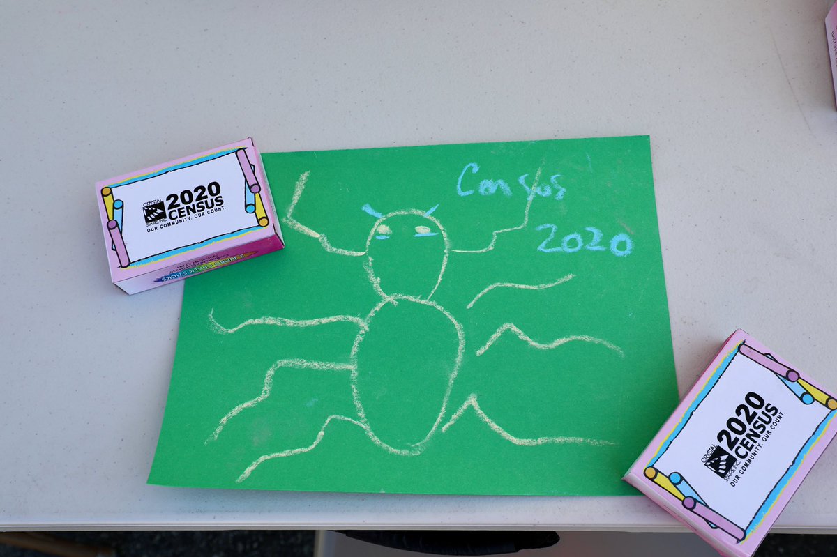 CrystalStairsLA's tweet photo. We’re getting our families counted here at Ozzie Gorren Head Start for our Chalkathon event. Check out the chalk art the kids drew! @WeCountLA #WeCountLA #2020Census #CaStudentsCount #CrystalStairsChalkathon https://t.co/pRelHrGZ2X