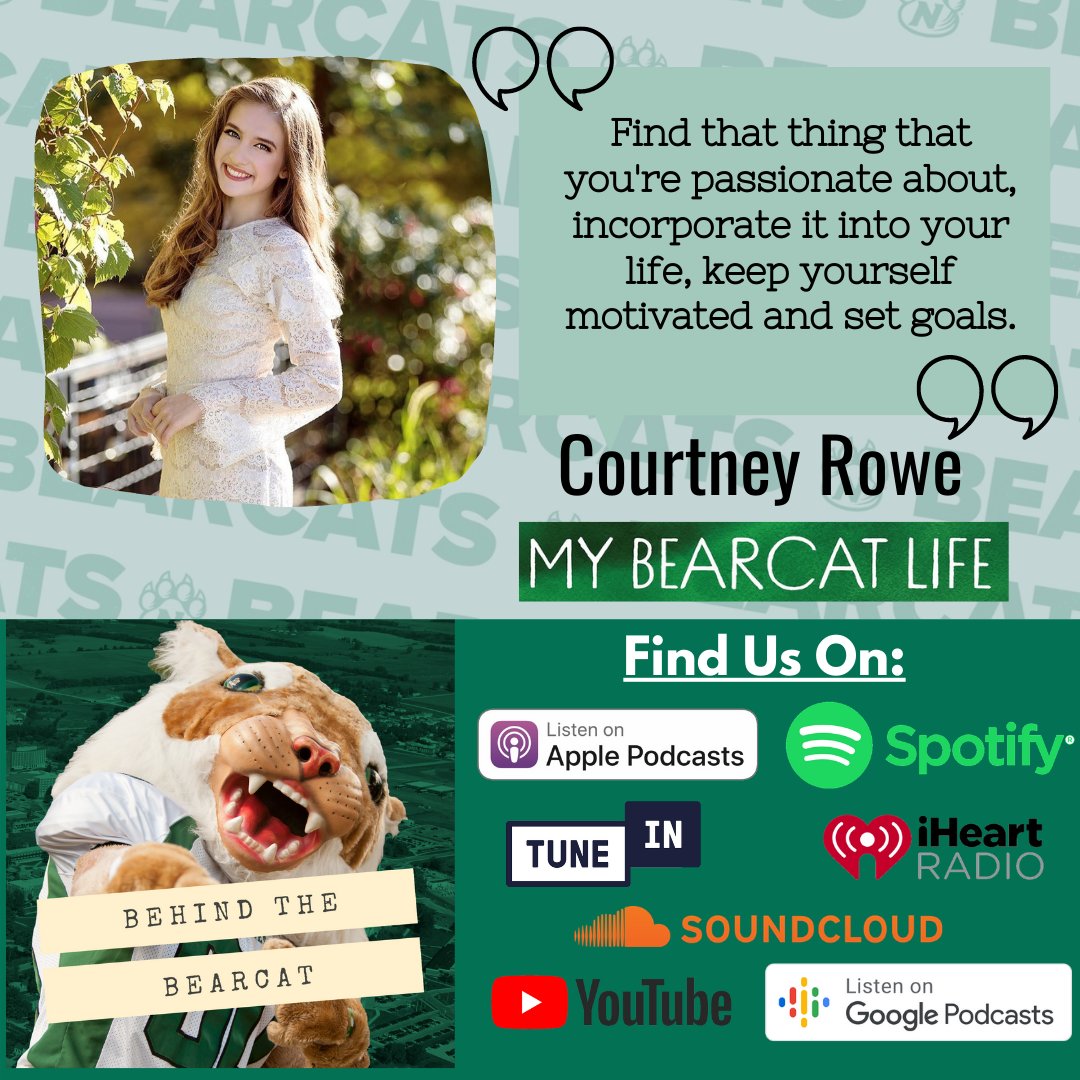 BehindBearcat's tweet photo. This week we talk with Courtney Rowe (AKA @spookyroomba) a sophomore Mass Media major and My Bearcat Life vlogger. Catch the episode this Friday on your podcast app or YouTube. https://t.co/PgWHmPQ6GG