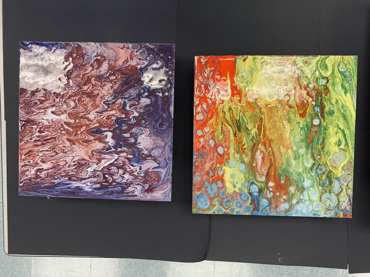 KatherineShuma5's tweet photo. 8th grade art students tried pour painting today!! https://t.co/Sajddq5Cvv