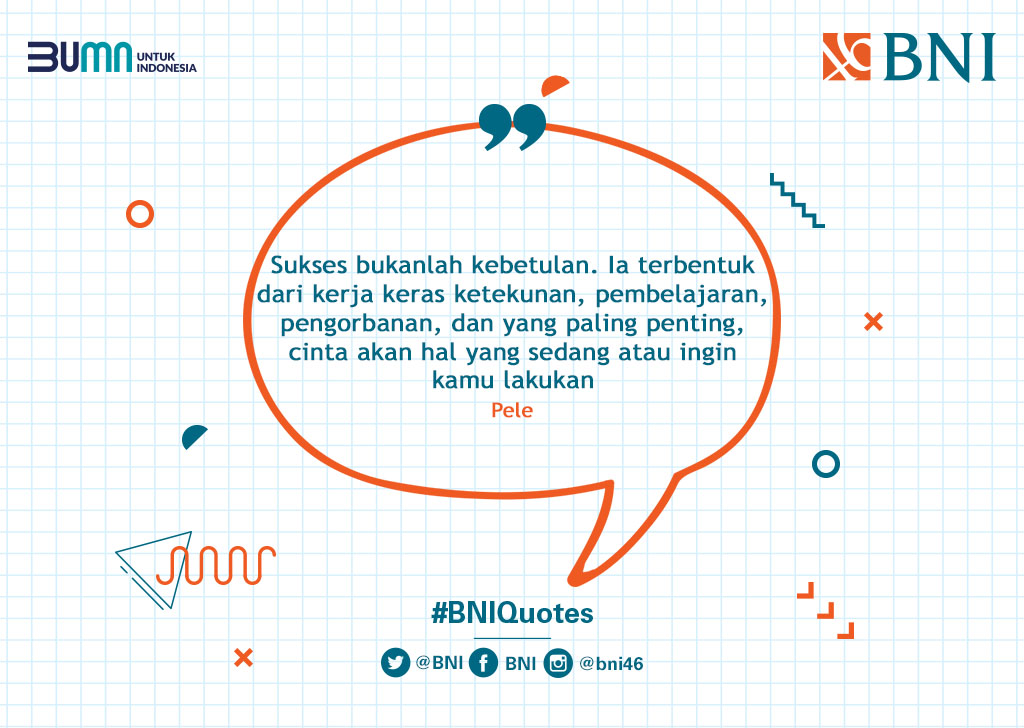 BNI's tweet photo. Semangat untuk hari ini ya, Tweeps! #BNIQuotes https://t.co/U17aRhzNcw