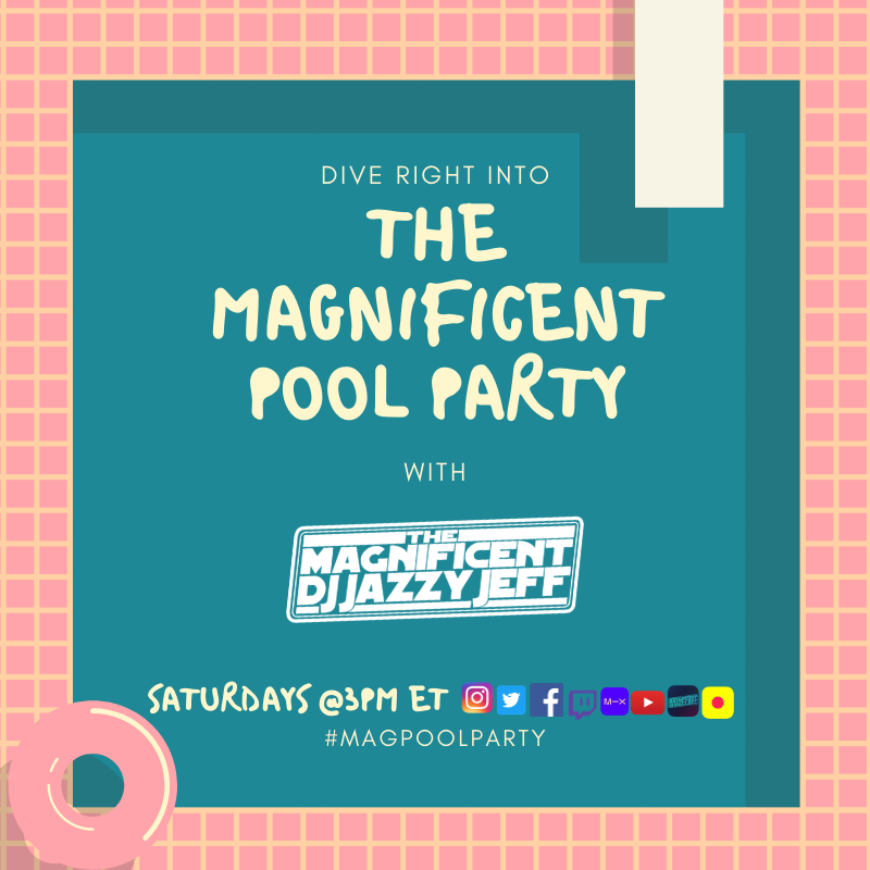 djjazzyjeff215's tweet photo. Break the monotony with The Magnificent Pool Party this Saturday at 3pm EDT. #magpoolparty https://t.co/rlrUrljGNs