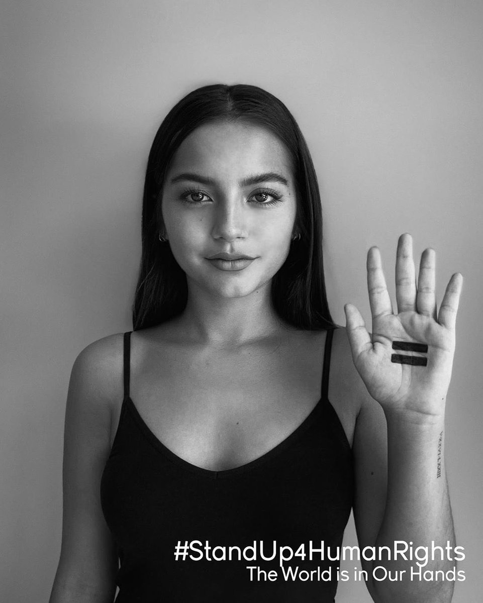 isabelamerced's tweet photo. It’s important to speak up 4 our freedom, equality, dignity &amp; unite 4 the rights of our future generations. I stand w The Universal Declaration of Human Rights &amp; believe everyone holds right to freedom w/out being discriminated by our race, colour, sex, language, religion, status https://t.co/lfmRU9OK0u