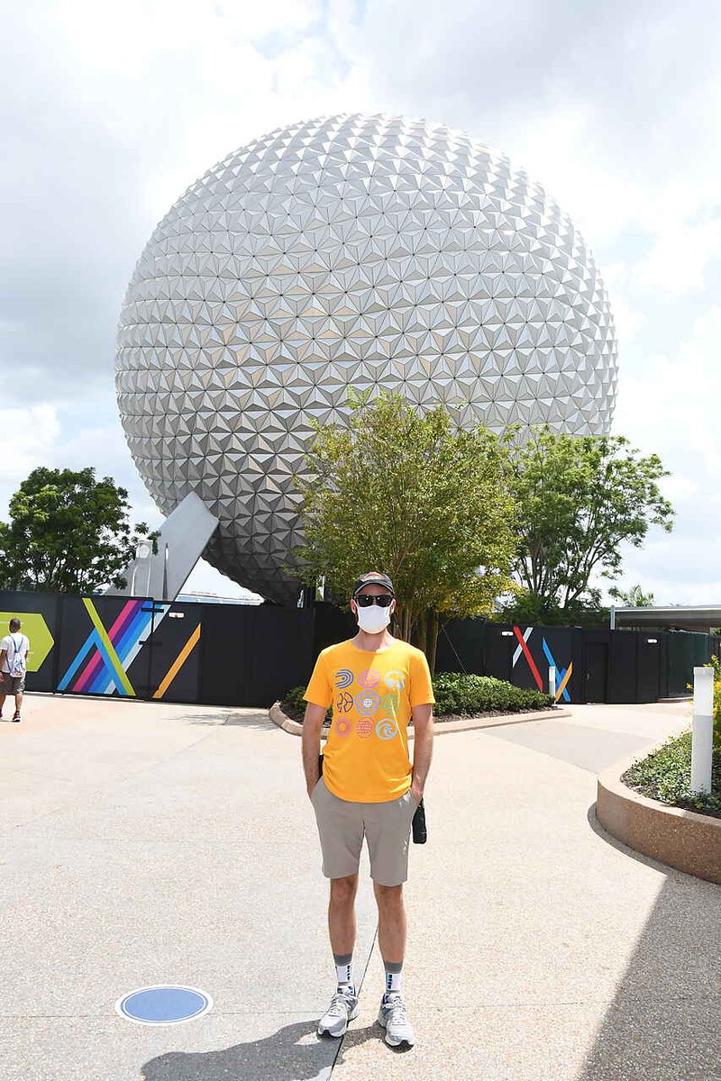 EvanTBoucher's tweet photo. I love the #RetroSpires of EPCOT. Futureworld and Walt quotes are great when on the #Q4P https://t.co/etfOyQo5mN