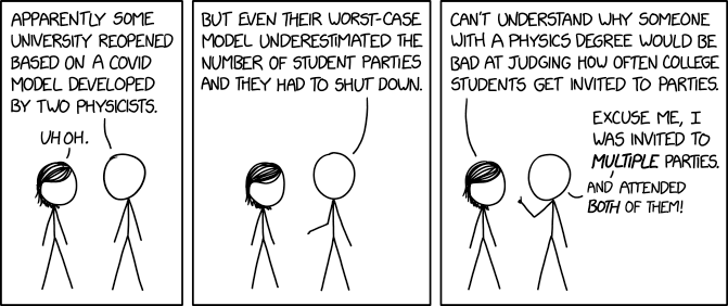 University COVID Model xkcd.com/2355/ m.xkcd.com/2355/