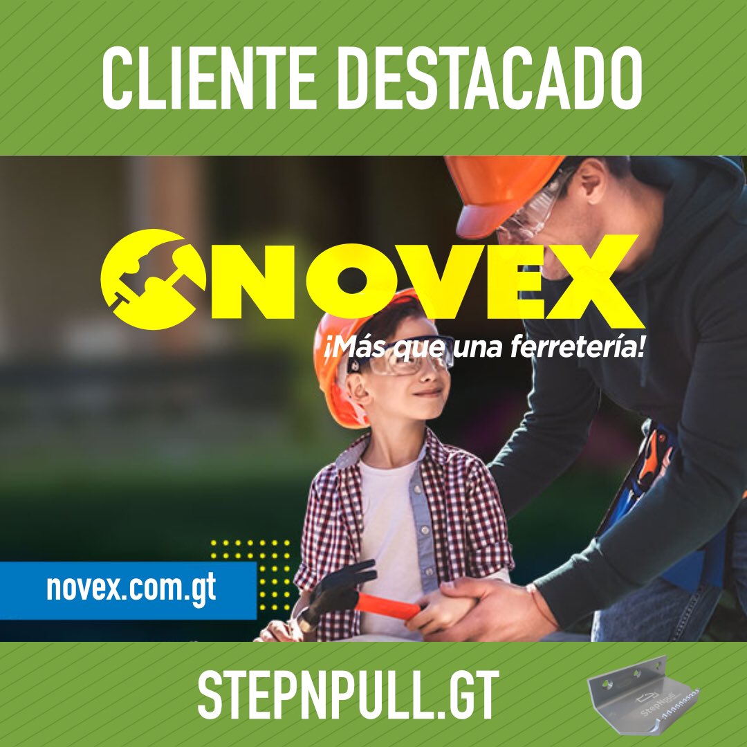 StepnpullGT's tweet image. A ferretería Novex le caracteriza la amplia variedad de productos ferreteros de calidad, amplio surtido y relación de costo beneficio. #stepnpull #stepnpullgt
