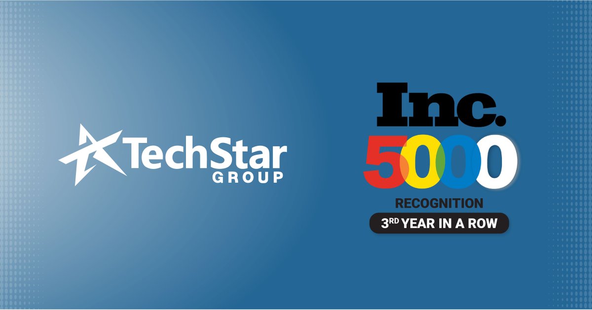 techstar_group's tweet photo. A proud moment for us at TechStar Group. We have made the the 2020 Inc. 5000 list of the fastest-growing private companies in America for the 3rd year in a row!
A big thank you to all our team members, technology partners and our clients.
#TechStarGroup #FastGrowing #Inc5000 https://t.co/psHu8VPj59
