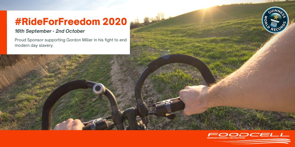 FlowCellEurope's tweet photo. It's less than 2 weeks now until #RideForFreedom2020 gets underway.
Follow @gordonmiller81's journey with us. 12 days to go!
@GWR
#RideForFreedom2020 #foodatspeed #fuelatspeed #foodcarrier #bikelife #lifeonabike #aerodynamic #slidertechnology #FoodCell #GuinnessWorldRecord https://t.co/EiZ6ADz0FF