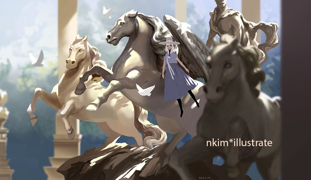 nkim_illustrate's tweet photo. Swan Witch. https://t.co/IkMdrVMPBg