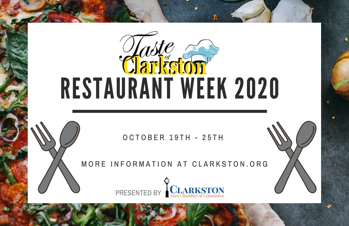 After much consideration, the Clarkston Area Chamber of Commerce is excited to announce Taste of Clarkston Restaurant Week – a new format for our annual Taste of Clarkston event.  More information can be found at buff.ly/331BftV.