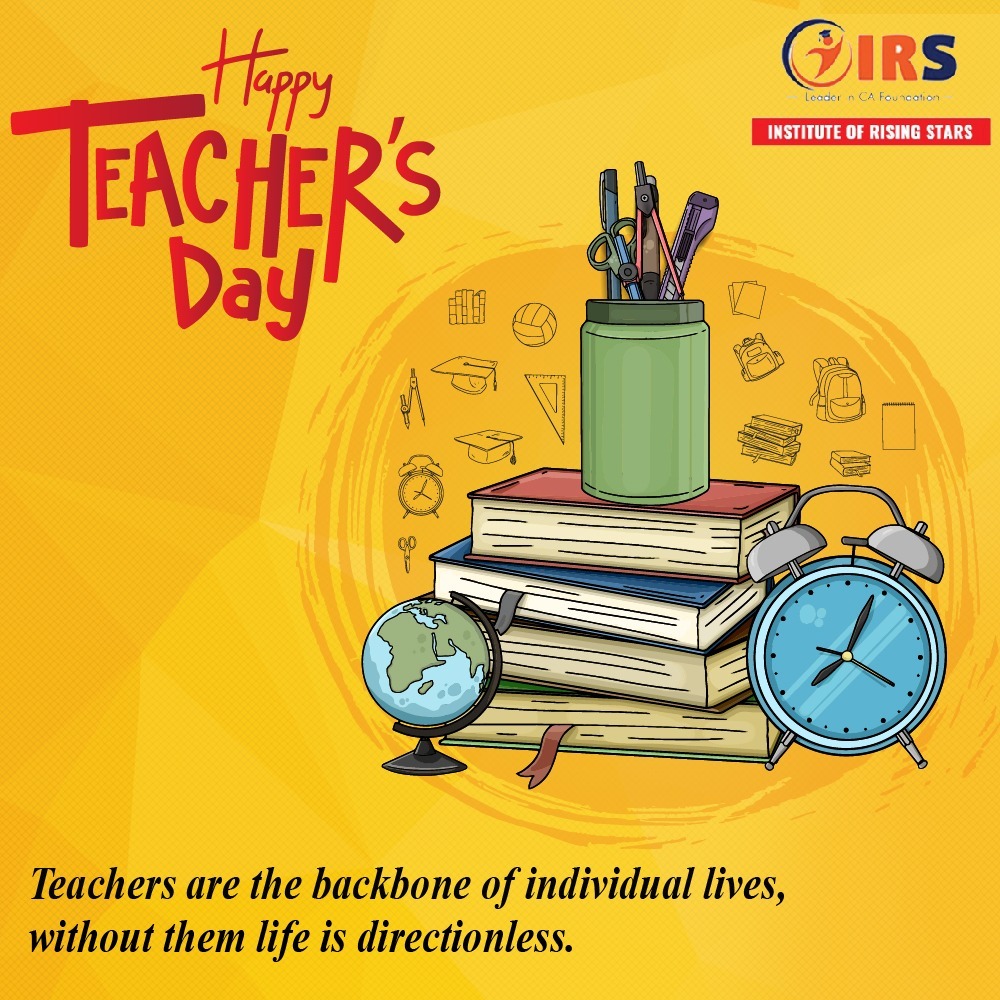 IRSCoaching's tweet photo. On this teacher’s day, let’s salute all the gurus of our nation proudly and thank them for their contribution to our lives.
@IRSCoaching  #teachersday #teacher #teachers #teachersfollowteachers #teacherstyle #teacherday #teacherspayteachers #happyteachersday #teachertraining https://t.co/mFWBr9TGgE