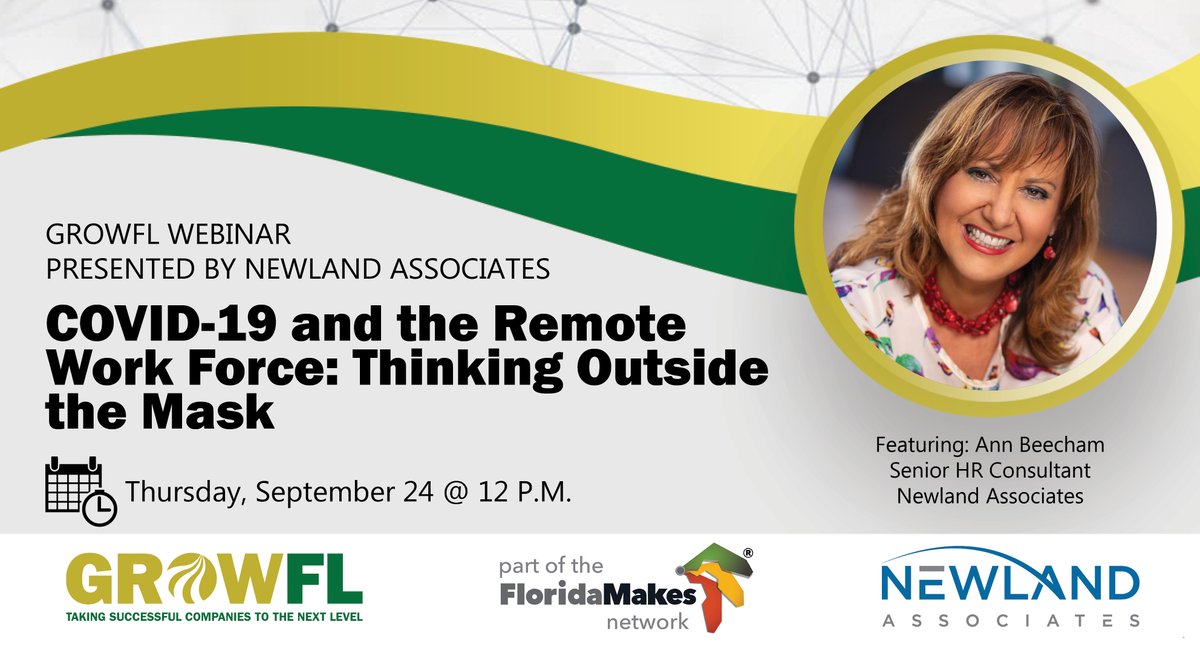 GrowFL's tweet image. Are your job descriptions and policies updated to include your remote workforce? In this webinar, presented by @DecodeTheHuman, Ann will address the steps to follow for mitigating risks when employees are working remotely. Register here: ow.ly/RAas50BiwO8