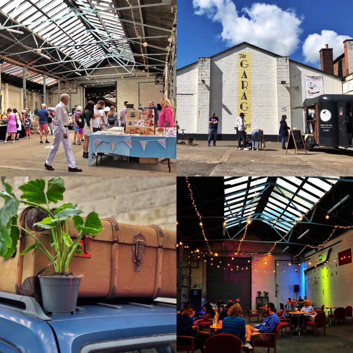 BartonBrosLtd's tweet photo. Happy Friday! Full on weekend ahead at The Garage. 🎉.
.
The Ruin Bar tomorrow from 3pm til late. 🍺🍹.
.
The Fine Good & Craft Market on Sunday from 10am to 2pm. 🍺☕️🌵📚.
.
See you there! #notts #nottingham #market #ruinbar #artisan #indie #streetfood https://t.co/OHhIoF3aSg