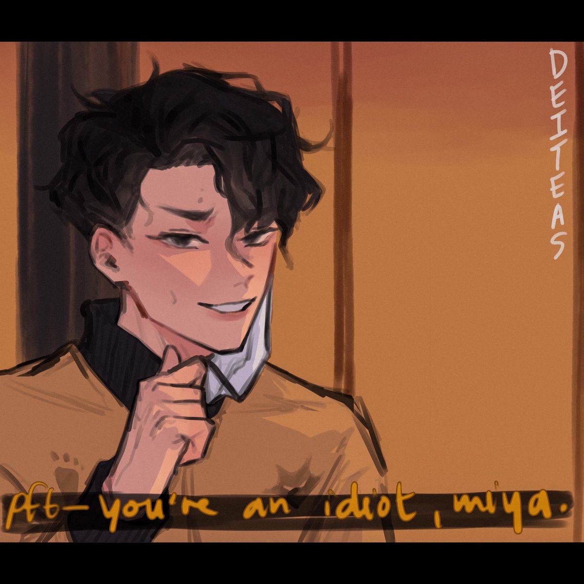 one of atsumu's jokes finally gets the reaction it deserves but it's nothing like he's expected #sakuatsu #haikyuu 