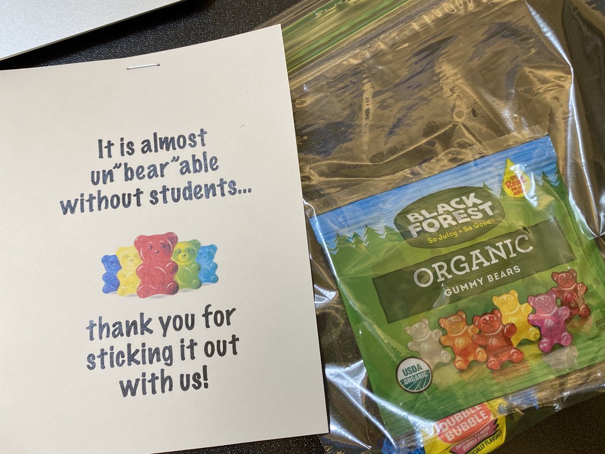 Abqtechteacher's tweet photo. Aww. My admin loves me while I’m here on campus.  Thank you!! @TrumanMSTigers @MSGONZALESAPS @Truman_AP https://t.co/QeuvqVbA3J
