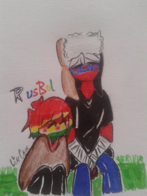 LikChoc's tweet photo. No soy buena dibujando ni editando, pero lo intento :'3 #countryhumansbolivia #countryhumansrussia #rusbol #rusiaxbolivia https://t.co/KbsMy8WwCK