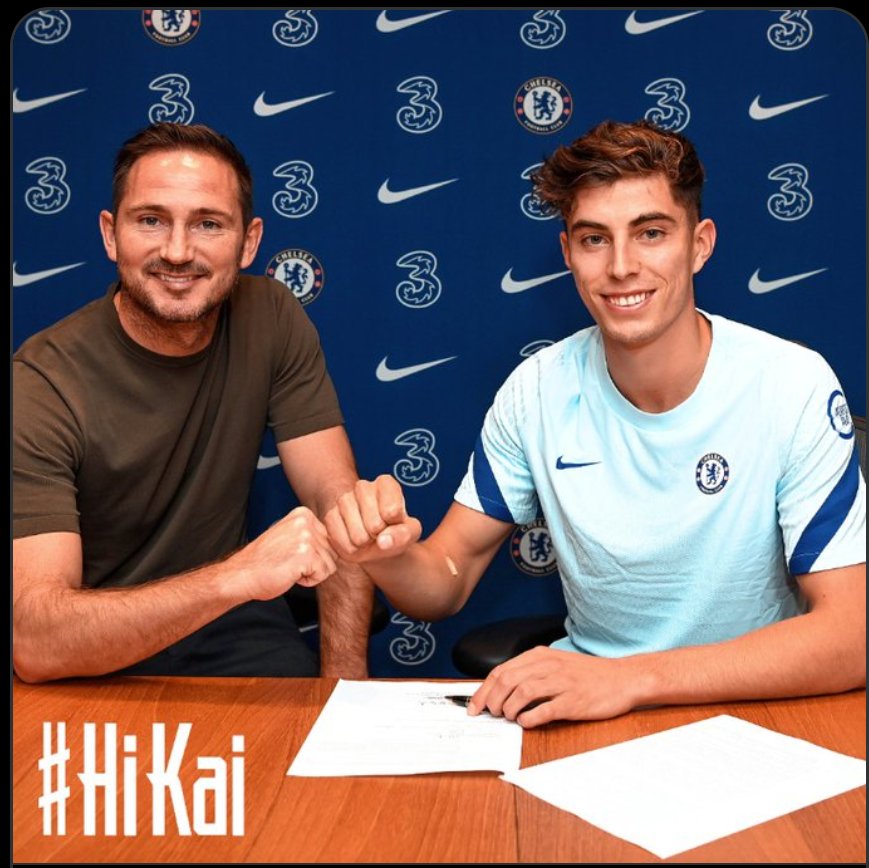 haideenoble's tweet photo. Kai Havertz is the biggest signing of this transfer window, if you don't agree, you can argue with your keyboards. Gave us goosebumps, but in the end it was worth d wait. Rival fans i get una time this season. #Hikai #kaiisblue🤸🤸🤸💙💙💙 https://t.co/Xwau37vJSi