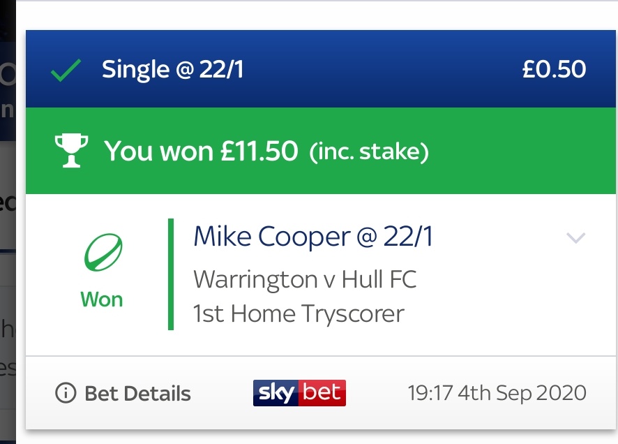 neil_pandb's tweet photo. Cheers @MikeCooper_18 - should've had more faith #Only50p ๐คฆโโ๏ธ๐คฃ https://t.co/HxrmGxzcHj