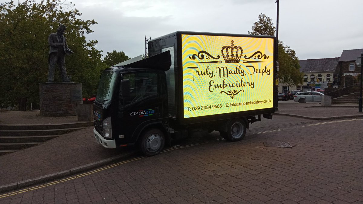 Great to see our advert on <a href="/istadia/">iStadia Solutions</a> digivan today. Get in touch for any workwear, sporting apparel or embroidery we have the latest high quality machines that do any job big or small