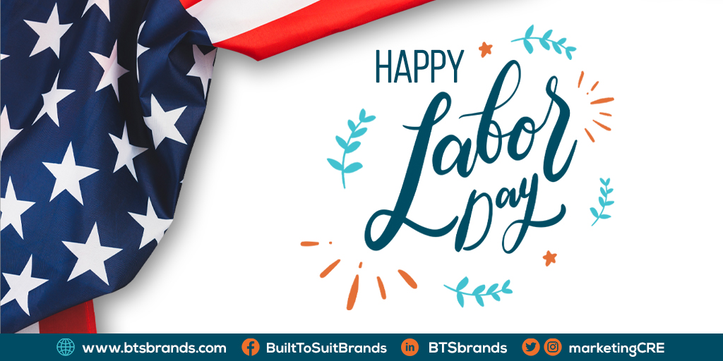 Our team wishes you a happy Labor Day weekend!

#happylaborday #labordayweekend #holidayweekend #realestate #btsbrands #commercialrealestatebroker #commercialrealestatemarketing #cremarketing #commercialrealestate #laborday2020 #laborday
