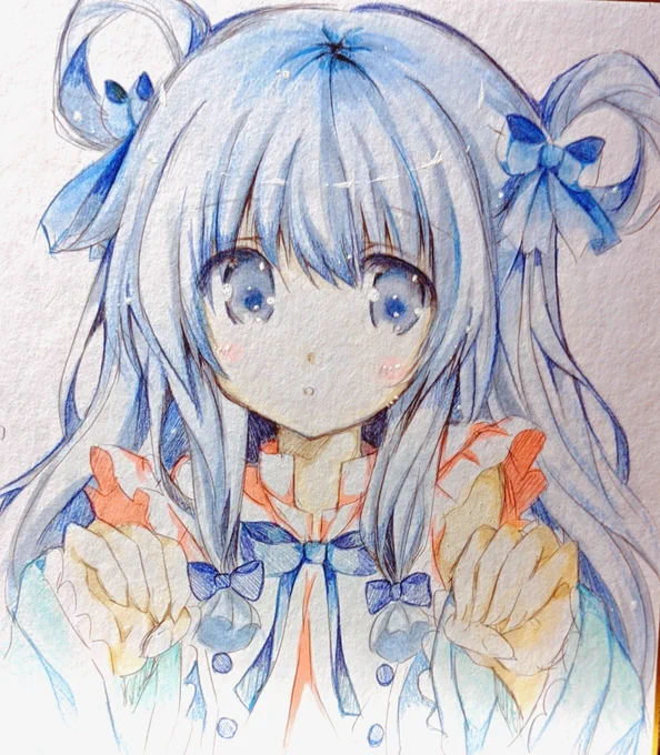 私さっき誕生日だったんですが(笑)ホテルで一人で色紙描いてます…寂しい ステラさん塗れた! #花騎士 #フラワーナイトガール 
