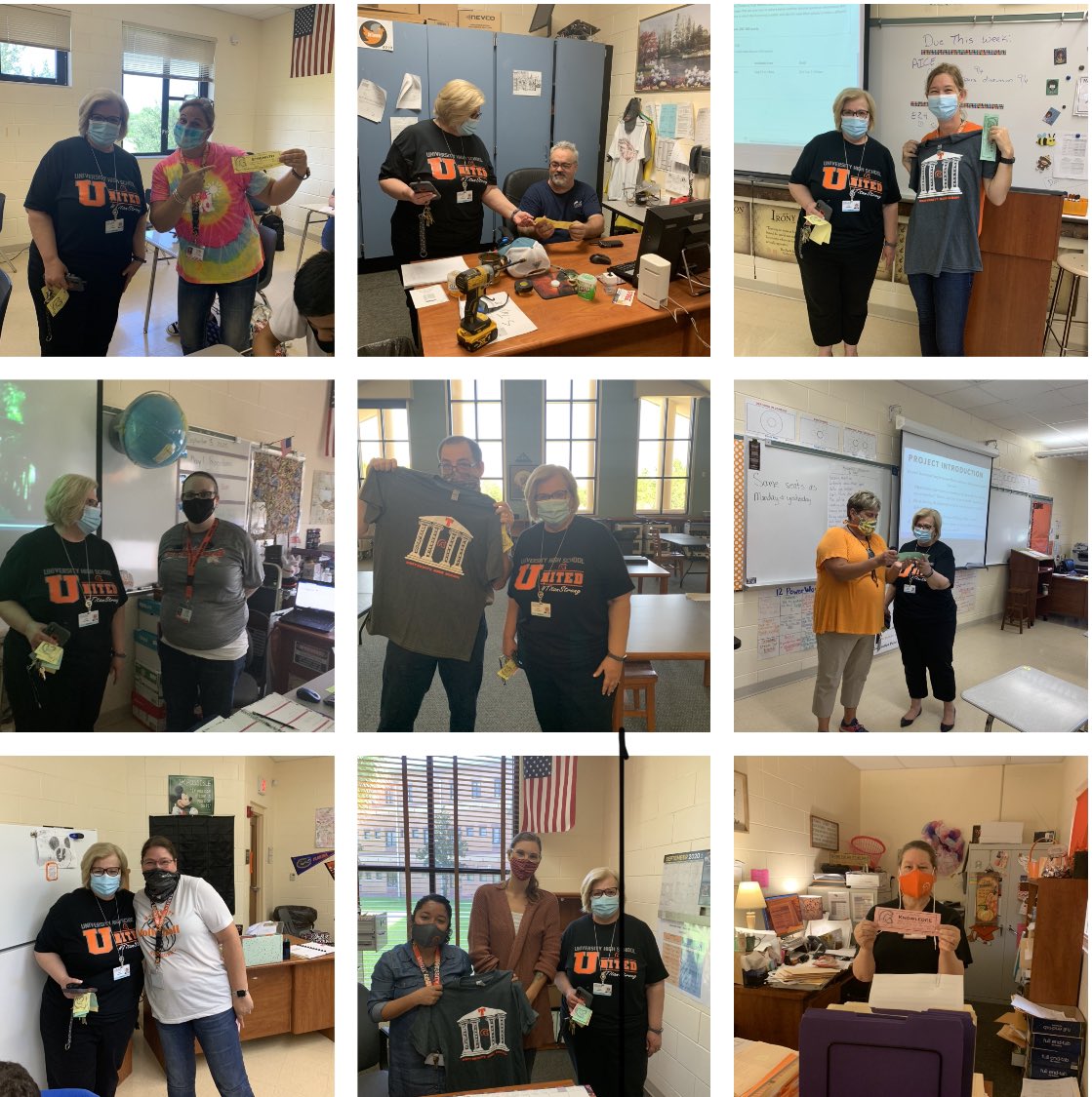 UHSTitans411's tweet photo. Celebrating some awesome Titans 🧡🎉🙌 thank you for keeping the Creed And helping others 😊 @kc712 @BernerLinda and not pictured @Mrs_Peel_UHS https://t.co/EHnP4ftDeM