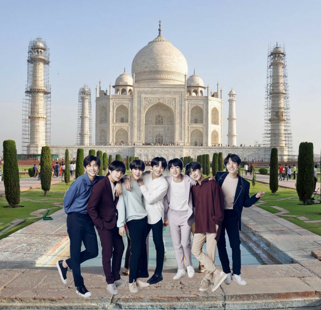 BTS visiting Taj Mahal   @BTS_twt