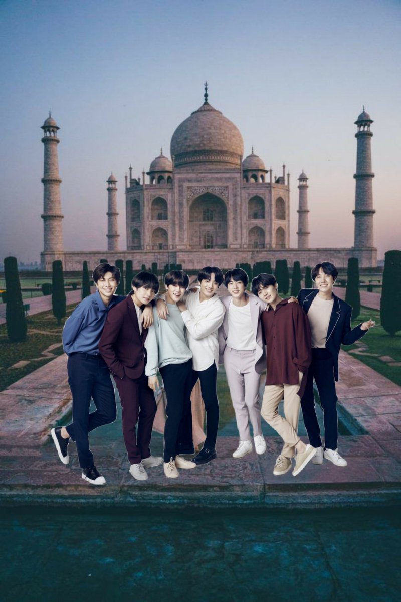 BTS visiting Taj Mahal   @BTS_twt
