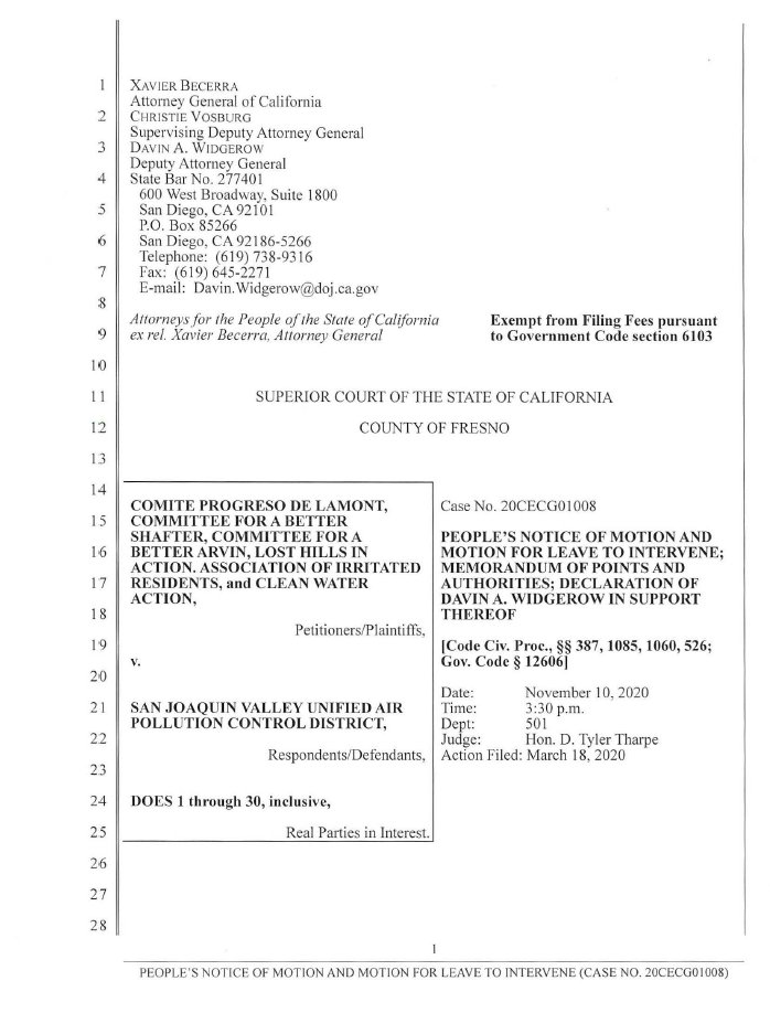 Thank you <a href="/AGBecerra/">Archive - Attorney General Becerra</a> for supporting <a href="/crpe_ej/">Center on Race, Poverty, & the Environment</a> &amp; <a href="/earthjustice/">Earthjustice</a> lawsuit against <a href="/ValleyAir/">Valley Air District</a>. It’s time for Valley Air to protect our communities and finally hold petroleum refineries accountable for their dangerous emissions. #RefineryDangers #StepUpValleyAir #WhatsInOurAir